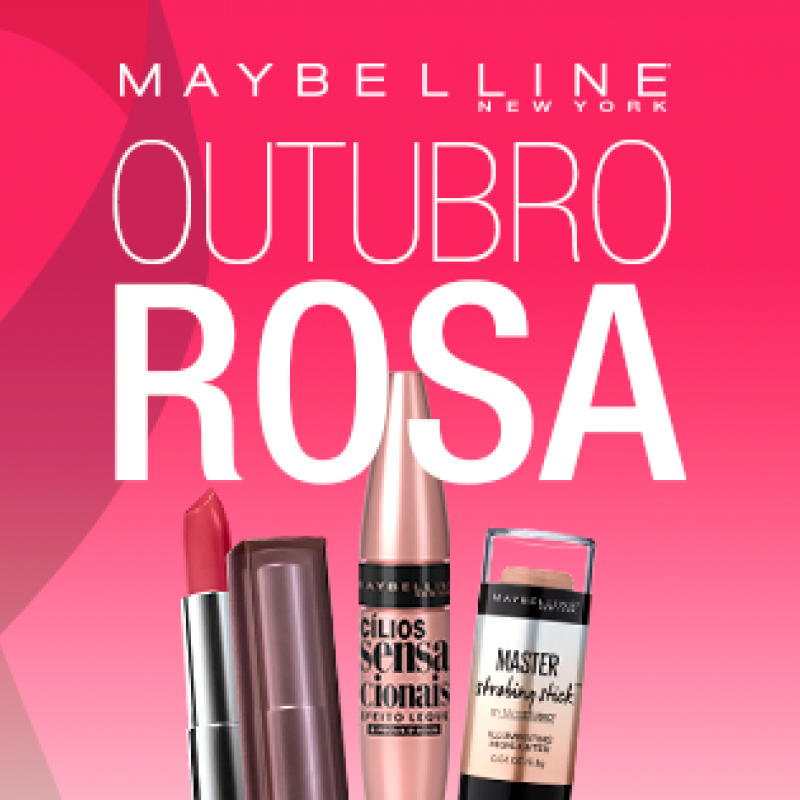 Maybelline reverte venda de produtos para Laço Rosa